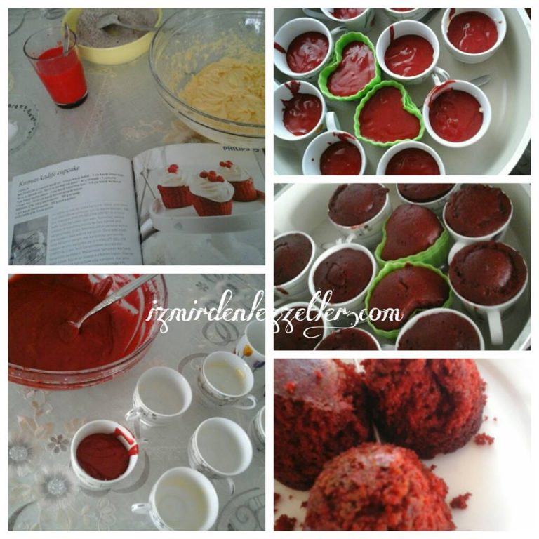 Kırmızı Kadife Cupcake İzmirdenlezzetler