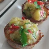 Patates Çanağında Patlıcan Salatası